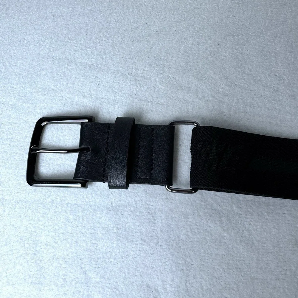 Nike Adjustable Baseball Belt Black One Size Stretch Buckle Athletic Softball